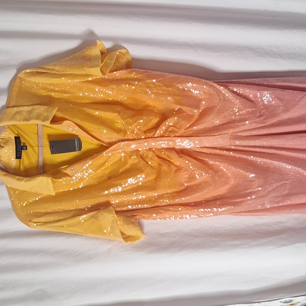 NWT Eloquii Ombré Sequin Dress